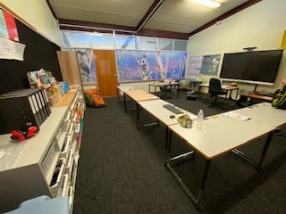 Bright colourful classrooms