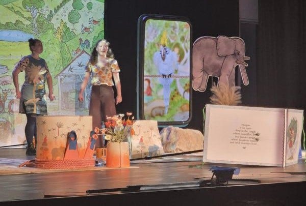 Students attending a local performance of Imagine